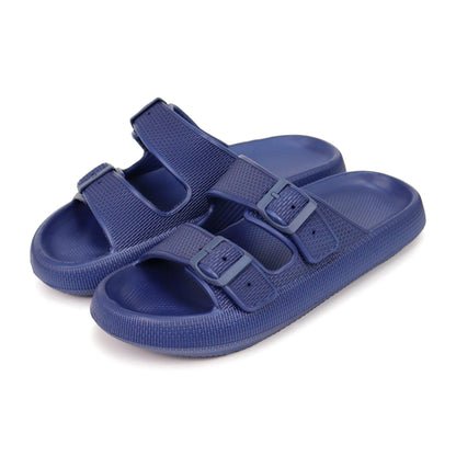 Asgard Summer Platform Sandals for Women Fashion Soft Cloud Beach Slippers with Double Buckle 2025 New Comfort EVA Flat Slides