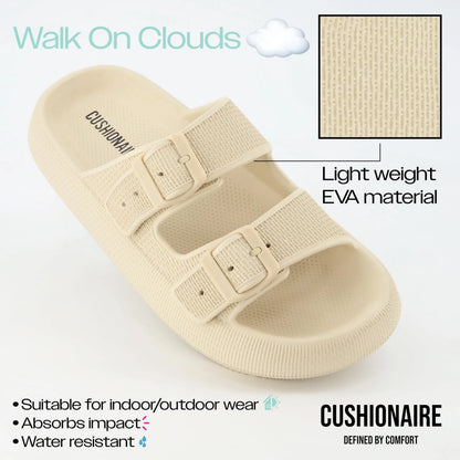 Asgard Summer Platform Sandals for Women Fashion Soft Cloud Beach Slippers with Double Buckle 2025 New Comfort EVA Flat Slides